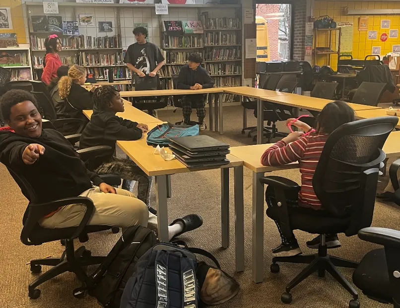 Students engaged in a classroom session